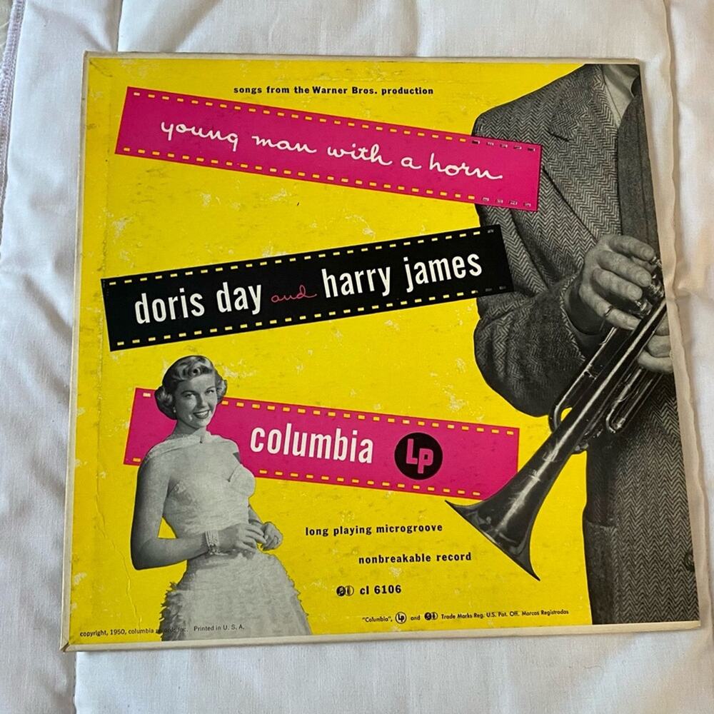 Doris Day and Harry James Young Man With A Horn 10” LP Vintage 33 RPM 1950‎